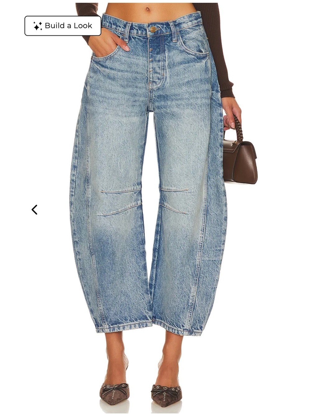 We The Free Good Luck Mid Rise Barrel Jeans